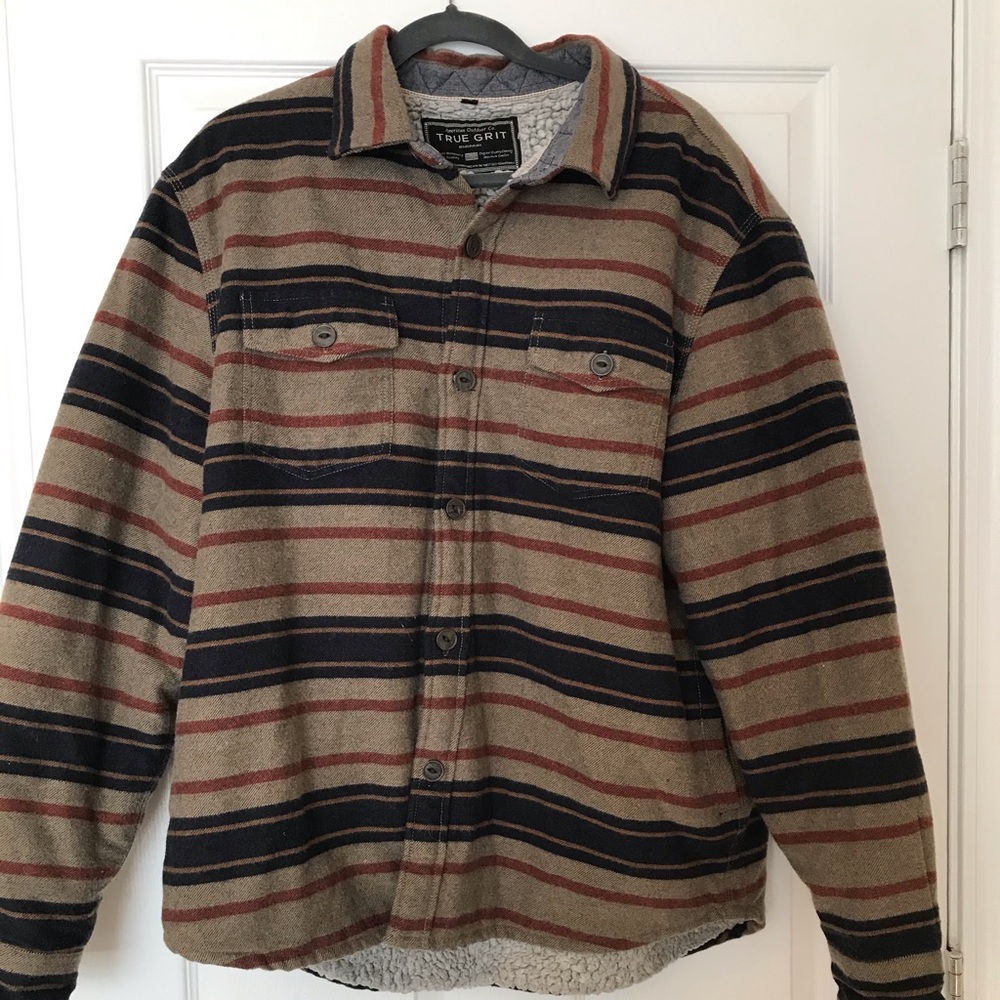 Men’s TRUE GRIT, XL lined shirt jacket